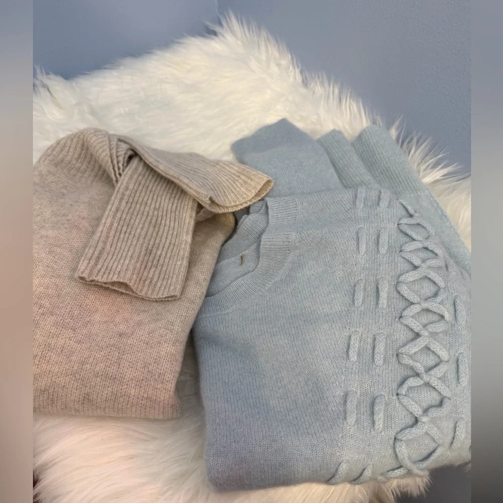 Two White + Warren Cashmere Sweaters (2 pieces) - Picture 8 of 12